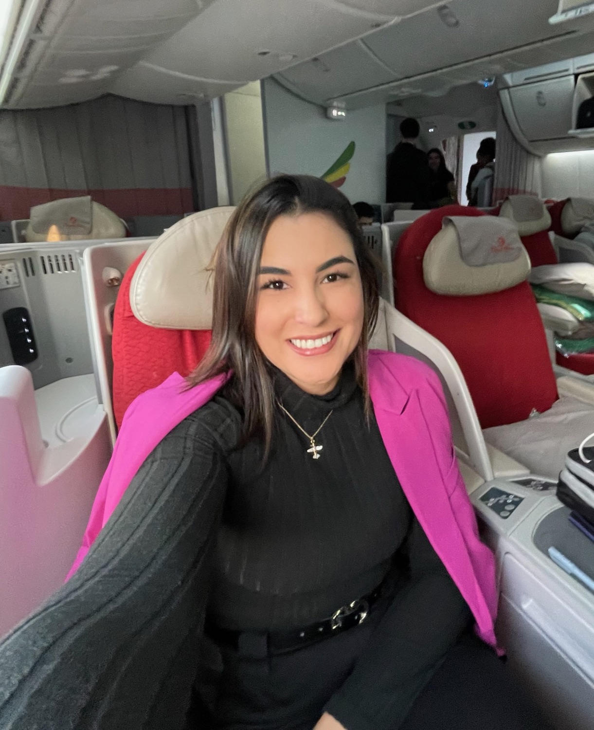 Audrey na executiva da Ethiopian Airlines